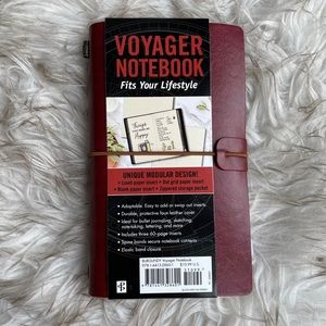 Brand new burgundy leather Voyager Notebook